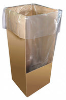 Cellucap Trash Bag, 38 gal., LLDPE, Flat Pack, Clear, PK 100 - PL3652