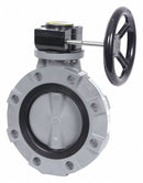 Hayward Wafer-Style Butterfly Valve, CPVC, 150 psi, 8 in Pipe Size - BYV22080A0EG000