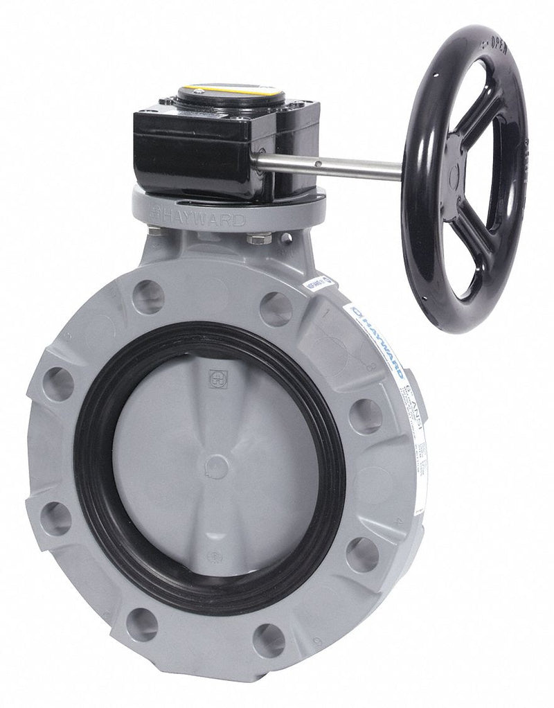 Hayward BYV44020A0NG000 - Butterfly Valve GFPP Nitrile 2in Gear