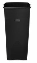 Rubbermaid 23 gal Square Trash Can, Plastic, Black - FG356988BLA