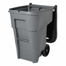 Rubbermaid 65 gal Rectangular Confidential Waste Container, Plastic, Gray - FG9W1088GRAY