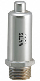 Watts 1 3/4 in Vent Dia. Brass Steam Vent Valve, 3/4 in Inlet Size - 3/4 SVS 3 3/4mipx1/2fip