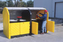 Ultratech Spill Containment Pallets, Covered, 75 gal per compartment Spill Capacity, 9,000 lb - 9651