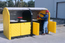 Ultratech Spill Containment Pallets, Covered, 75 gal per compartment Spill Capacity, 9,000 lb - 9651