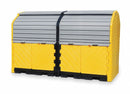 Ultratech Spill Containment Pallets, Covered, 75 gal per compartment Spill Capacity, 9,000 lb - 9651