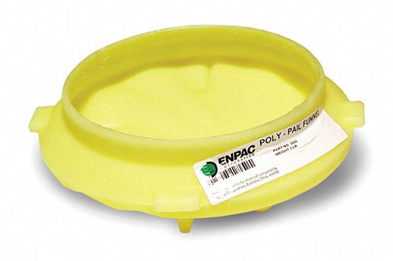 Enpac Safety Pail Funnel, Polyethylene, - Total Capacity, 2-3/4