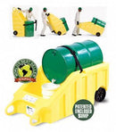 Enpac Indoor Drum Dispensing and Containment Dolly, 600 lb Spill Containment Load Capacity, 69 in Length - 5300-YE