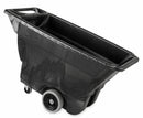 Rubbermaid Black, Low-Maintenance Plastic Tilt Truck, 13.5 cu ft, 450 lb Load Capacity - FG9T1300BLA