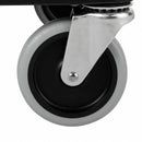 Rubbermaid Enclosed Service Cart, 200 lb. Load Capacity, HDPE, Black, Thermoplastic Rubber Caster Material - FG345700BLA
