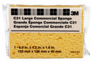 3M 6 in x 4 1/4 in Cellulose Sponge, Yellow, 1EA - C31