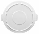 Rubbermaid BRUTE Series, Trash Can Top, Round, Flat, 44 gal, White - FG264560WHT