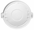 Rubbermaid BRUTE Series, Trash Can Top, Round, Flat, 44 gal, White - FG264560WHT
