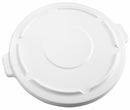 Rubbermaid BRUTE Series, Trash Can Top, Round, Flat, 44 gal, White - FG264560WHT