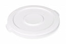 Rubbermaid BRUTE Series, Trash Can Top, Round, Flat, 44 gal, White - FG264560WHT