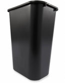 Rubbermaid 10 gal Rectangular Wastebasket, Plastic, Black - FG295700BLA