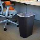 Rubbermaid 10 gal Rectangular Wastebasket, Plastic, Black - FG295700BLA
