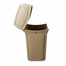 Rubbermaid 35 gal Square Trash Can, Plastic, Beige - FG843088BEIG