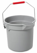 Rubbermaid Bucket, 3-1/2 gal., Gray - FG261400GRAY
