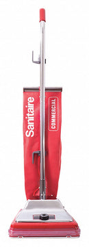 Sanitaire Upright Vacuum, Reusable Bag, 12 in Cleaning Path Width, 145 cfm, 15.8 lb Weight, 120 V Voltage - SC886G