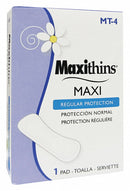 Hospeco Sanitary Napkin, 4 1/4 in Length, 3 1/4 in Width - MT-4