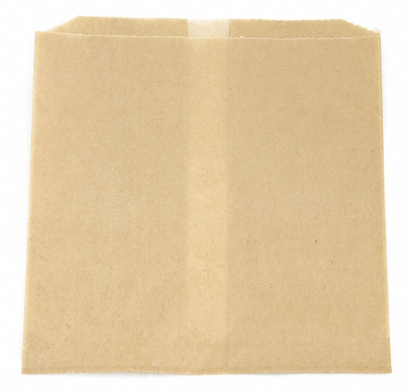 Hospeco Sanitary Napkin Receptacle Liner, Height 7 in, Width 8 in, Material Waxed Paper, Color Brown - 6802W