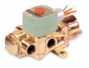 Redhat 120V AC Brass Solenoid Valve with Manual Operator, 1/4" Pipe Size - 8344G070MO