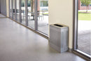 Rubbermaid 13 gal Rectangular Fire-Resistant Trash Can, Metal, Black - FGSR14EPLTBK