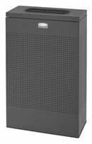 Rubbermaid 13 gal Rectangular Fire-Resistant Trash Can, Metal, Black - FGSR14EPLTBK
