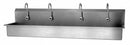 Sani-Lav Stainless Steel Wash Station, With Faucet, Wall Mounting Type, Stainless - 58WAL