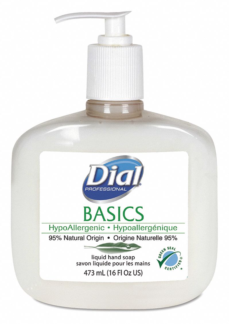 Dial Rosemary and Mint, Liquid, Hand Soap, 16 oz, Pump Bottle, None, PK 12 - DIA 06044