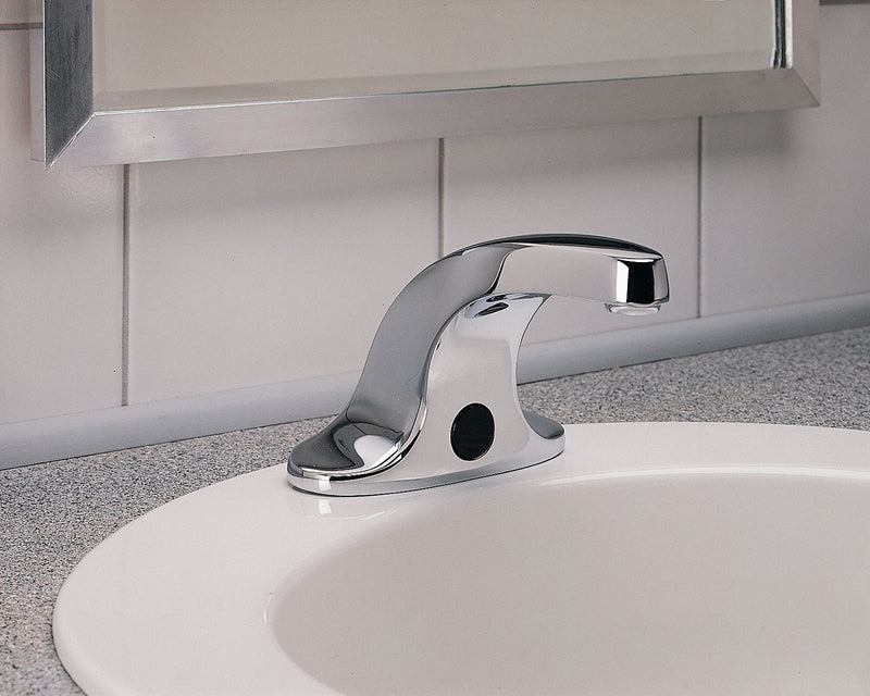 American Standard Chrome, Mid Arc, Bathroom Sink Faucet, Motion Sensor Faucet Activation, 1.5 gpm - 6055202.002