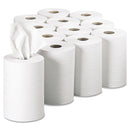 Georgia-Pacific Pacific Blue Basic Nonperforated Paper Towels, 7 7/8 X 350Ft, White, 12 Rolls/Ct - GPC28706
