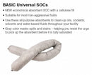 Brady Absorbent Sock, Universal, 40.6 gal, 3 ft 6 in - BSC20