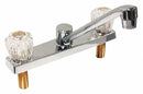 Dominion Chrome, Low Arc, Kitchen Sink Faucet, Manual Faucet Activation, 1.75 gpm - 77-1205