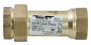 Watts Check Valve, 1 in, Dual, Inline, Bronze, FNPT x FNPT - 1 LF7 U2-2