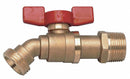 Top Brand 1/2" Brass Boiler Drain Valve, MNPT x MGHT - BD-QT- 1/2