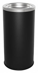 Tough Guy 1 1/2 gal Ashtray, 20 in Height, 10 in Base Dia., Metal, Black - 48L067