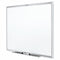 Quartet Gloss-Finish Steel Dry Erase Board, Wall Mounted, 36"H x 48"W, White - SM534