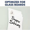 Quartet Glass Board Magnets, PK 6 - 85391