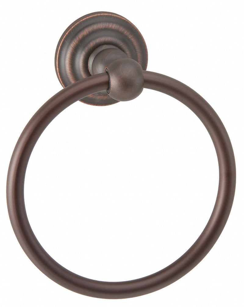 Taymor 7-3/4"H x 3-3/8"D Oil Rubbed Bronze Towel Ring, Brentwood Collection - 04-BRN6204