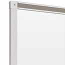 MooreCo Gloss-Finish Melamine Dry Erase Board, Wall Mounted, 48"H x 96"W, White - 2H1AH