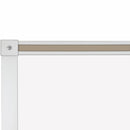 MooreCo Gloss-Finish Melamine Dry Erase Board, Wall Mounted, 48"H x 96"W, White - 2H1AH