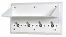 Bestcare Width (In.) 20 in, Height (In.) 11 1/2 in, Enviro-Glaze, Stainless Steel, Bookshelf, White - WH1824-SLPT