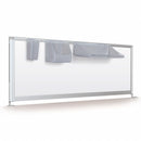 MooreCo Privacy Divider, 48" W x 17" H, Steel - 90164