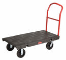 Rubbermaid General Purpose Plastic-Deck Platform Truck, 48 in x 24 in x 11-1/4 in, 2,000 lb Load Capacity - FG443600BLA
