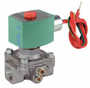 Redhat 1/2" Aluminum Fuel Gas Solenoid Valve with Test Port, Normally Open - 8214G023
