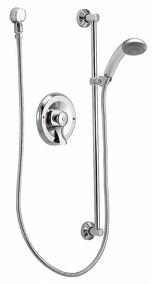 Moen Metal Handheld Shower Head Kit, 2.5 gpm, 1/2 in Solder Connection Type, 3 5/16 in Face Dia. - 8346