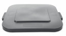 Rubbermaid BRUTE Series, Trash Can Top, Square, Flat, 28 gal, Gray - FG352700GRAY