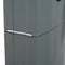 Rubbermaid 1 1/2 gal Cigarette Receptacle, 42 1/4 in Height, 16 1/2 in Base Dia., Metal, Silver - FGR93400SM