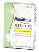 Hospeco Sanitary Napkin, 4 1/4 in Length, 3 1/4 in Width - MT-200